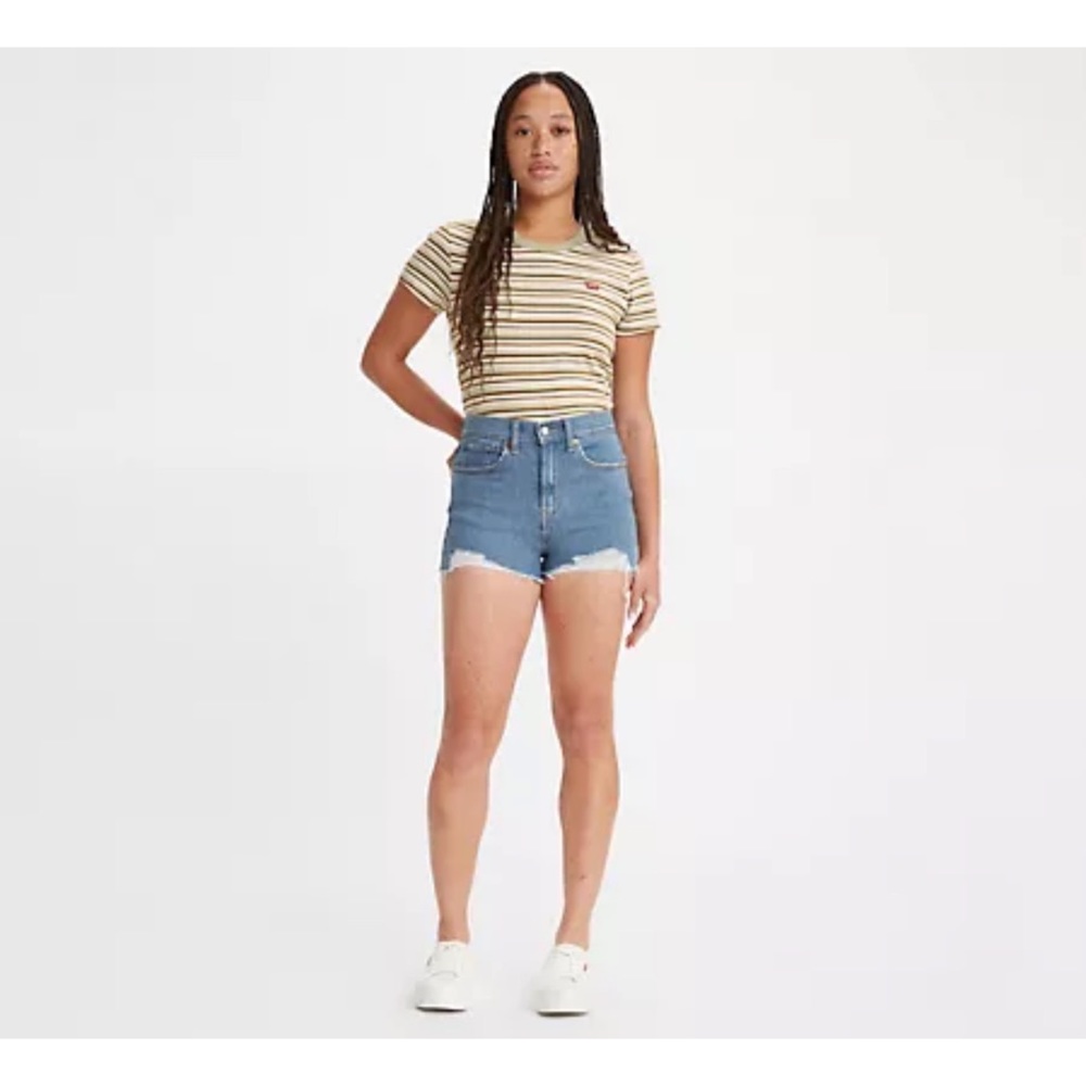 Levi’s Distressed High-rise Shorts
